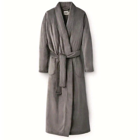 UGG Marlow Long Bathrobe Robe Womens Size Small Gray...